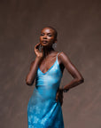 DEGRADED LYCRA SLIP DRESS