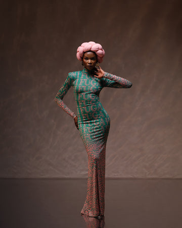 SPROUTED MESH DRESS CIRCLES